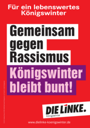 Plakat Gemeinsam gegen Rassismus
