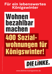 Plakat Wohnen bezahlbar machen